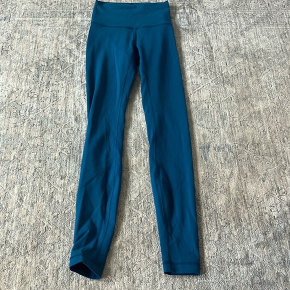 Lululemon Wundertrain blue legging size 2 - Picture 1 of 3
